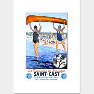 Vintage Travel Poster France Saint Cast Posters and Art
